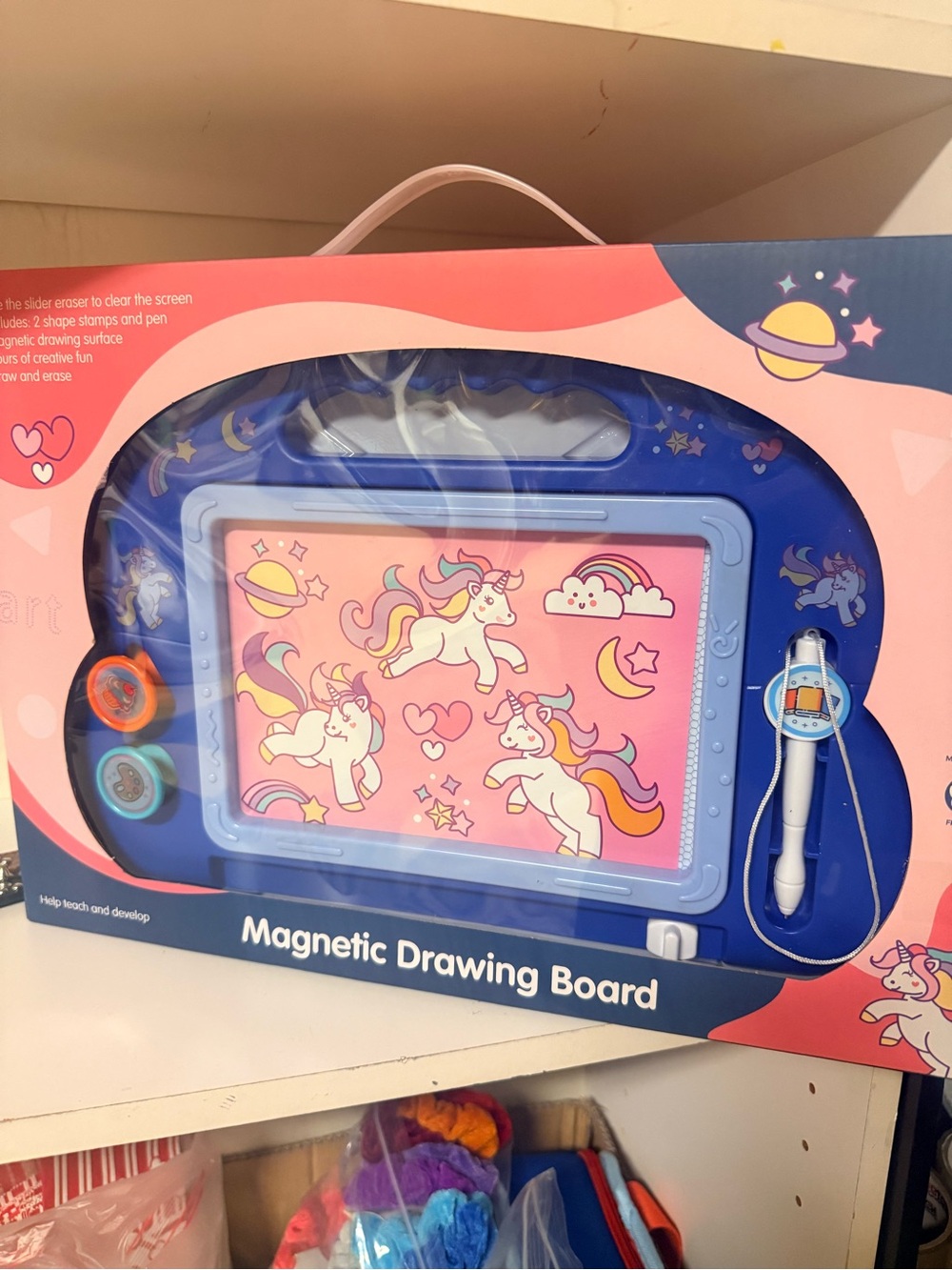 Unicorn Magnetic Drawing Board for Kids